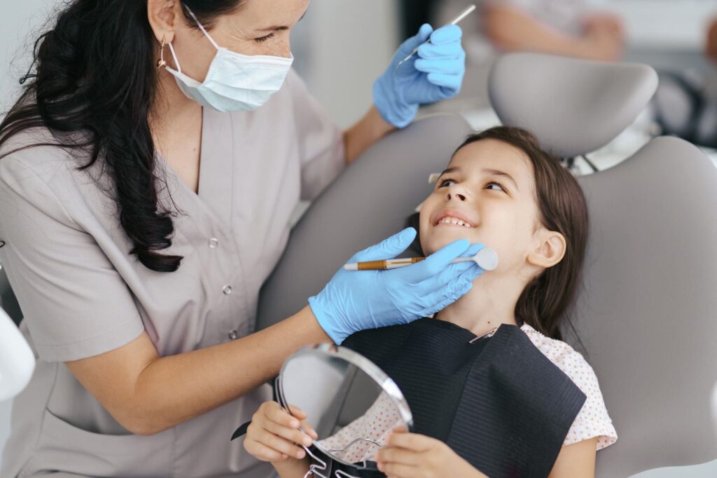 child at dentist