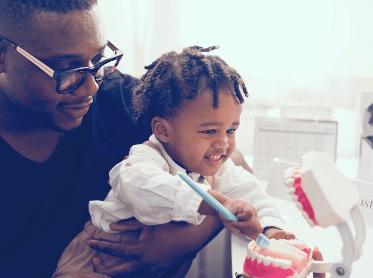 child at the dentist
